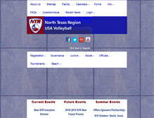 Tablet Screenshot of ntrvolleyball.net